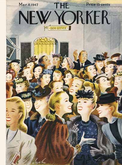 Constantin Alajalov The New Yorker 1947_03_08 Copyright | The New Yorker Graphic Art Covers 1946-1970