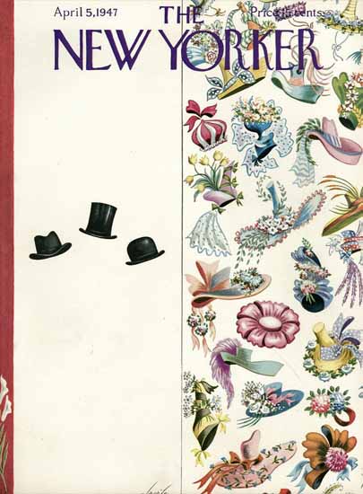 Constantin Alajalov The New Yorker 1947_04_05 Copyright | The New Yorker Graphic Art Covers 1946-1970