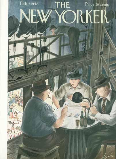 Constantin Alajalov The New Yorker 1948_02_07 Copyright | The New Yorker Graphic Art Covers 1946-1970