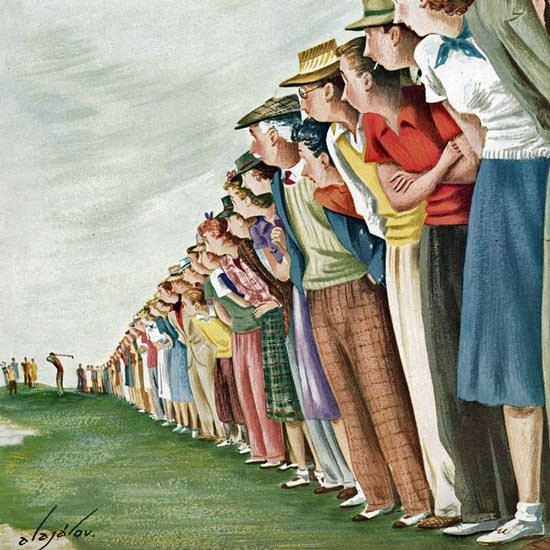 Constantin Alajalov The New Yorker 1948_09_04 Copyright crop | Best of 1940s Ad and Cover Art