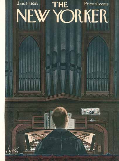 Constantin Alajalov The New Yorker 1953_01_24 Copyright | The New Yorker Graphic Art Covers 1946-1970