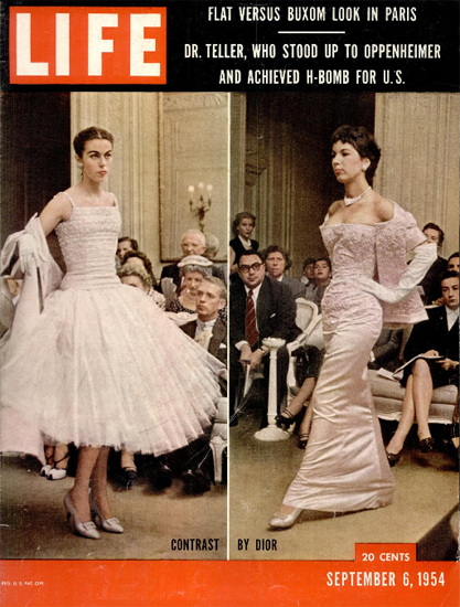 Contrast by Dior 6 Sep 1954 Copyright Life Magazine | Life Magazine Color Photo Covers 1937-1970