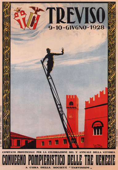 Convegno Pomieristico Treviso 1928 Italy Italia | Vintage Ad and Cover Art 1891-1970