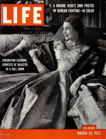 Coronation Fashions 30 Mar 1953 Copyright Life Magazine | Life Magazine BW Photo Covers 1936-1970