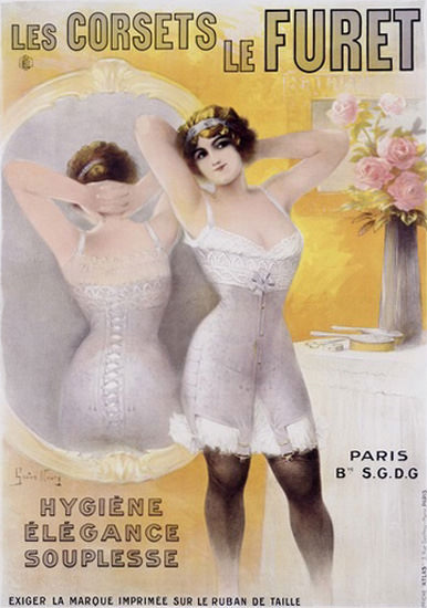 Corsets Le Furet Paris Noury | Sex Appeal Vintage Ads and Covers 1891-1970