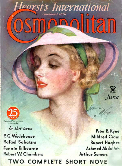 Cosmopolitan Magazine Copyright 1934 P G Wodehouse | Sex Appeal Vintage Ads and Covers 1891-1970