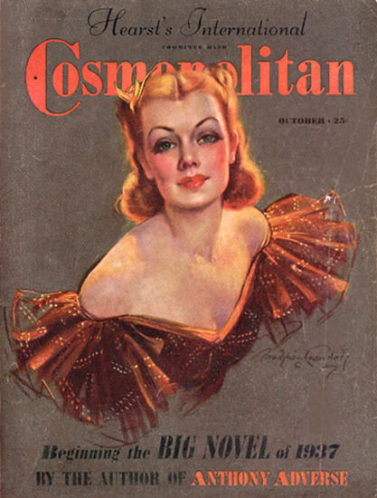 Cosmopolitan Magazine Copyright 1937 Anthony Adverse | Sex Appeal Vintage Ads and Covers 1891-1970