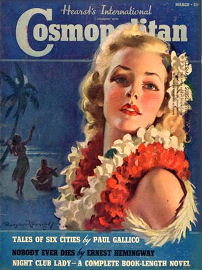 Cosmopolitan Magazine Copyright 1939 Nobody Ever Dies | Sex Appeal Vintage Ads and Covers 1891-1970