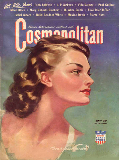 Cosmopolitan Magazine Copyright 1942 Faith Baldwin | Sex Appeal Vintage Ads and Covers 1891-1970