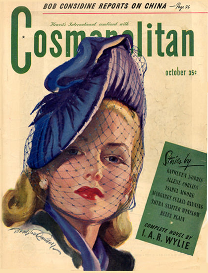 Cosmopolitan Magazine Copyright 1945 Bob Considine | Sex Appeal Vintage Ads and Covers 1891-1970