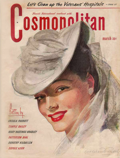 Cosmopolitan Magazine Copyright 1945 Veterans Hospitals | Sex Appeal Vintage Ads and Covers 1891-1970