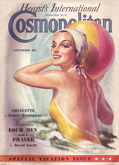 Cosmopolitan Magazine Ernest Hemingway | Sex Appeal Vintage Ads and Covers 1891-1970