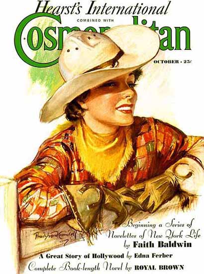 Cosmopolitan and Hearst Magazine Cover Cowgirl Sex Appeal | Sex Appeal Vintage Ads and Covers 1891-1970