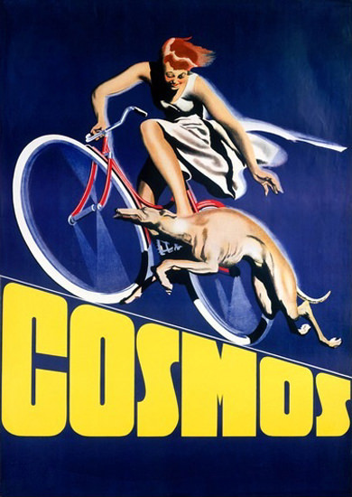 Cosmos Bicycles Running Greyhound | Sex Appeal Vintage Ads and Covers 1891-1970