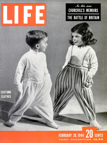 Costume Clothes 28 Feb 1949 Copyright Life Magazine | Life Magazine BW Photo Covers 1936-1970