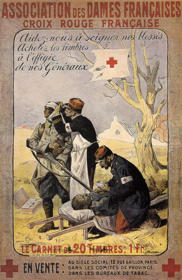 Crois Rouge Francaise France Red Cross | Vintage War Propaganda Posters 1891-1970