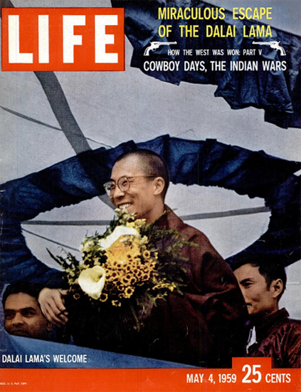 Dalai Lama escapes to India 4 May 1959 Copyright Life Magazine | Life Magazine Color Photo Covers 1937-1970