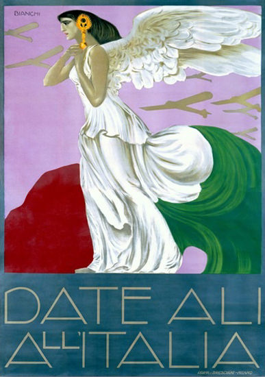 Date Ali All Italia Angel Airplanes Alberto Bianchi | Sex Appeal Vintage Ads and Covers 1891-1970