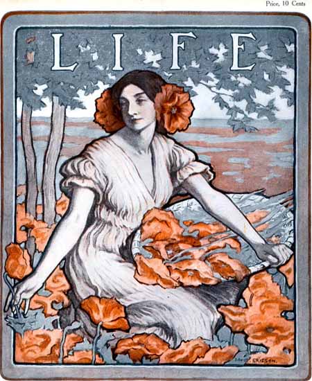 David Ericson Life Humor Magazine 1904-08-18 Copyright | Life Magazine Graphic Art Covers 1891-1936