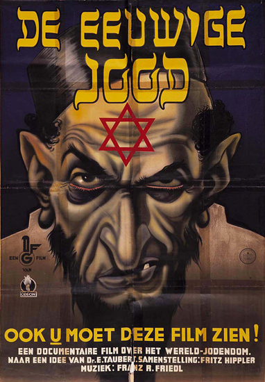 De Eeuwige Jood Film Netherlands Anti-Jewish | Vintage War Propaganda Posters 1891-1970