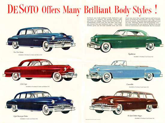 DeSoto 1952 Conv Sportsman Station Wagon | Vintage Cars 1891-1970