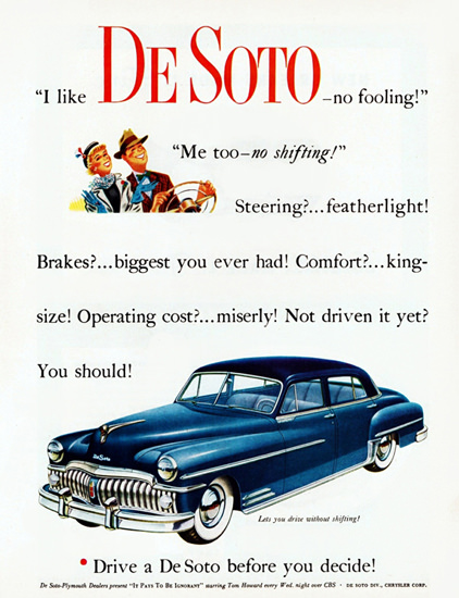 DeSoto Custom Sedan 1950 No Fooling | Vintage Cars 1891-1970