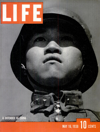 Defender of China 16 May 1938 Copyright Life Magazine | Life Magazine BW Photo Covers 1936-1970