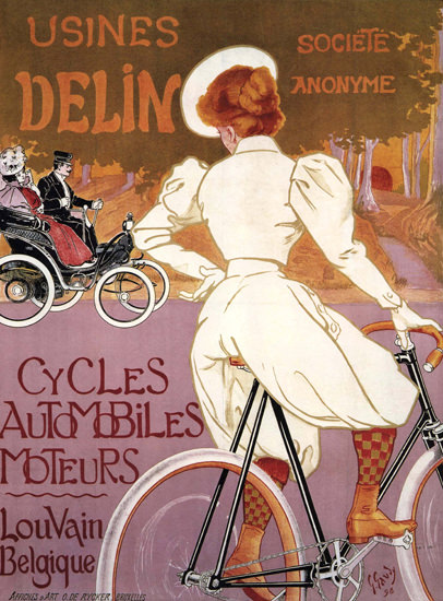 Delin Cycles Automobiles Moteurs Lou Vain | Sex Appeal Vintage Ads and Covers 1891-1970