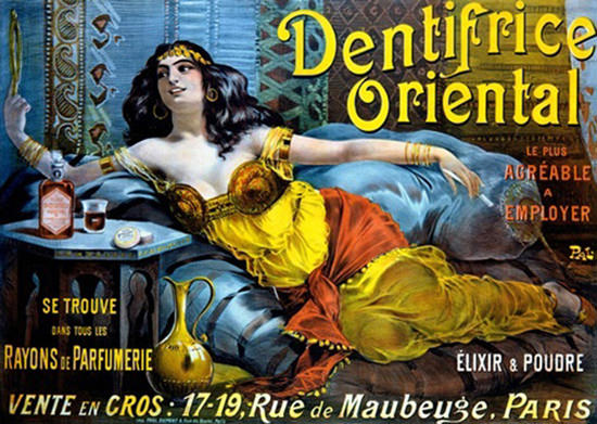 Dentifrice Oriental Paris Toothpaste Paleologue | Sex Appeal Vintage Ads and Covers 1891-1970