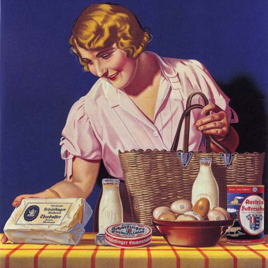 Detail Of Alles Von Der Schaerdinger Austria Grocery | Best of Vintage Ad Art 1891-1970