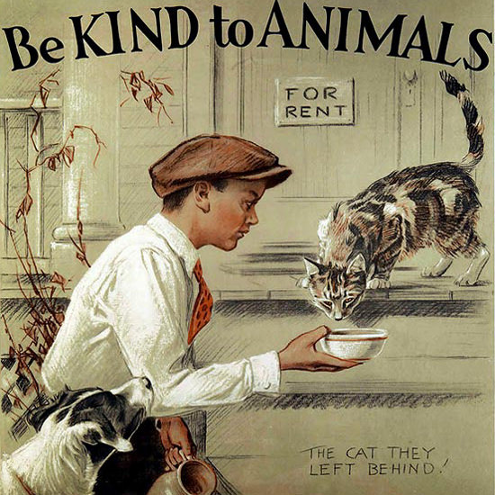 Detail Of American Society Prevention Cruelty To Animals | Best of Vintage Ad Art 1891-1970