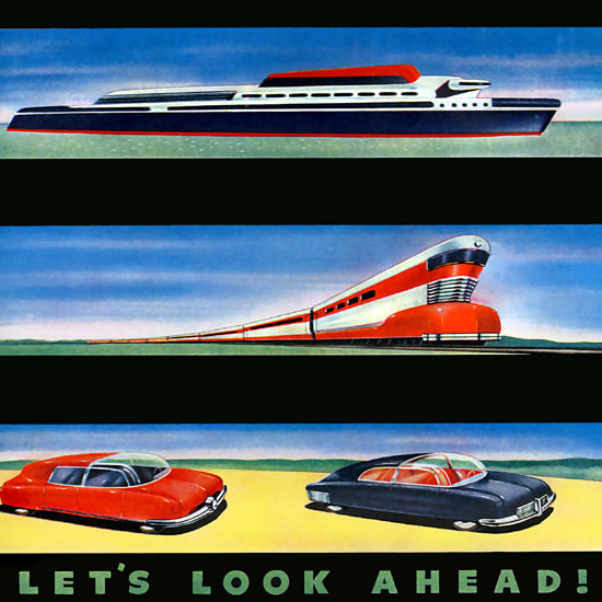 Detail Of Bohn Aluminium Ship Train Cars | Best of Vintage Ad Art 1891-1970