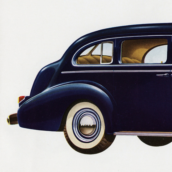 Detail Of Buick Limited 141 HP Model 90 Touring 1939 | Best of 1930s Ad and Cover Art