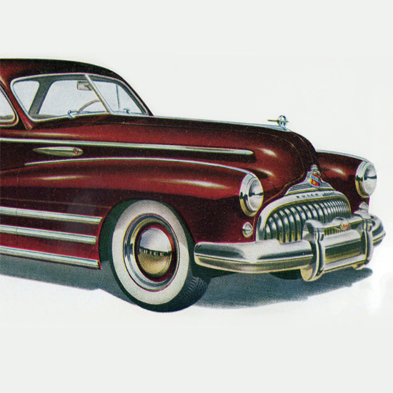 Detail Of Buick Special Sedanet Model 46 S 1948 B | Best of Vintage Ad Art 1891-1970