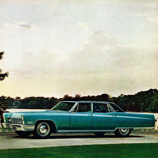 Detail Of Cadillac Fleetwood Brougham 1967 Loyal | Best of 1960s Ad and Cover Art