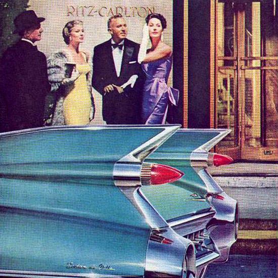 Detail Of Cadillac Ritz Carlton Eloquent Possession 1959 | Best of Vintage Ad Art 1891-1970