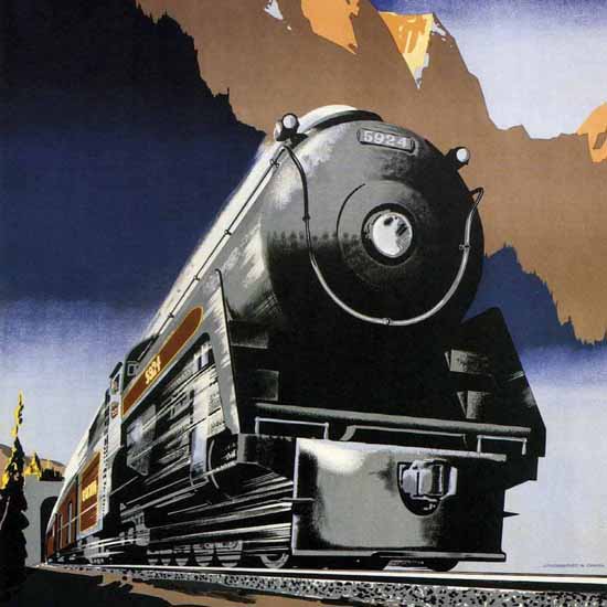 Detail Of Canadian Pacific Travel Across Canada 1947 | Best of Vintage Ad Art 1891-1970