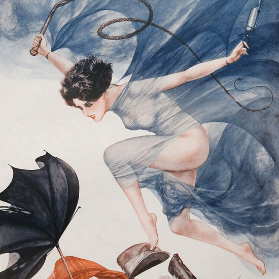 Detail Of Cheri Herouard La Vie Parisienne 1926 Mlle Bourrasque page | Best of Vintage Ad Art 1891-1970