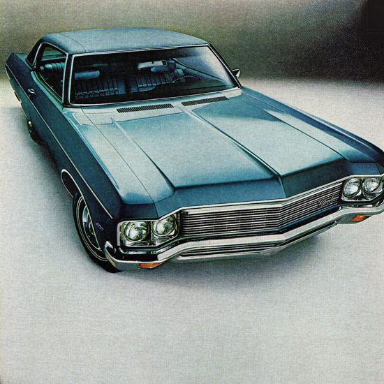 Detail Of Chevrolet Impala Sport Coupe 1970 Maybe | Best of 1960s Ad and Cover Art