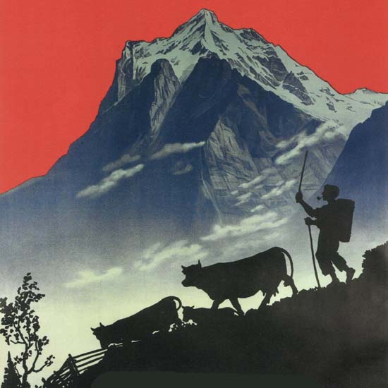 Detail Of Chocolat Klaus Switzerland Schweiz Suisse | Best of Vintage Ad Art 1891-1970