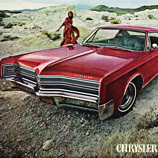 Detail Of Chrysler 300 1968 What Are You Waiting For | Best of 1960s Ad and Cover Art