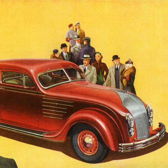 Detail Of Chrysler Airflow Imperial Coupe Five P 1934 | Best of Vintage Ad Art 1891-1970