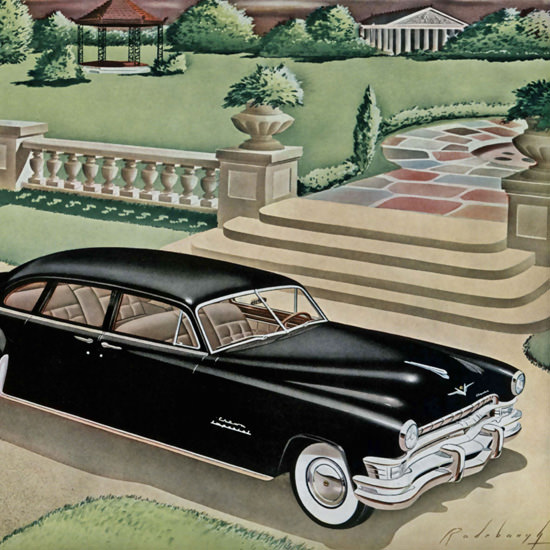 Detail Of Chrysler Imperial Eight Passenger Sedan Black | Best of Vintage Ad Art 1891-1970