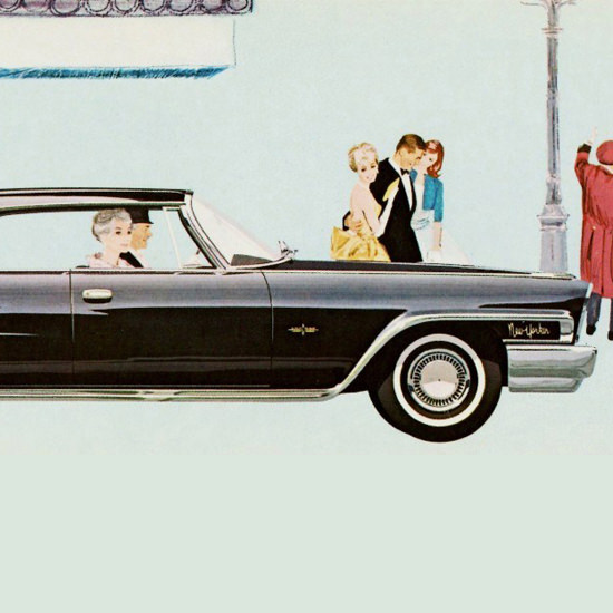 Detail Of Chrysler New Yorker Hardtop 1962 | Best of 1960s Ad and Cover Art