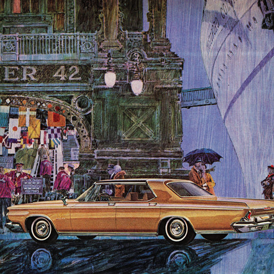 Detail Of Chrysler New Yorker Salon 1964 More Than A Rolls | Best of Vintage Ad Art 1891-1970