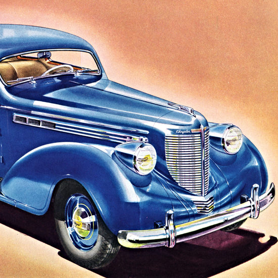 Detail Of Chrysler Royal Rumble Seat Coupe 1938 | Best of Vintage Ad Art 1891-1970