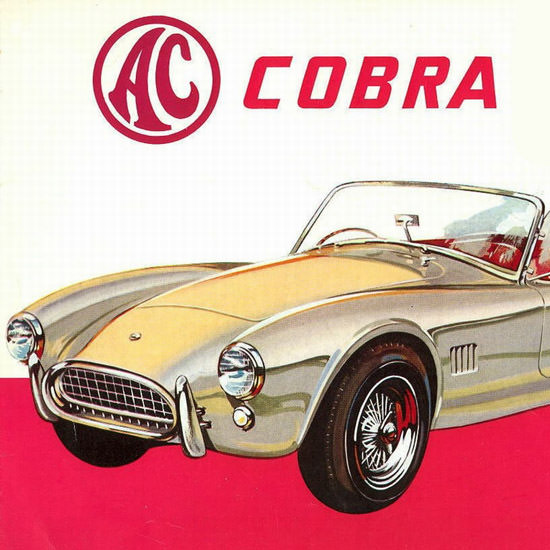 Detail AC Cobra 1962 by Carroll Shelby With Ford V8 Engine | Best of 1960s Ad and Cover Art