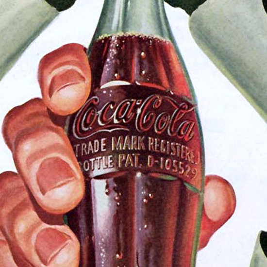 Detail Of Coca-Cola Quality Carries On Coke B | Mad Men Art | Vintage ...