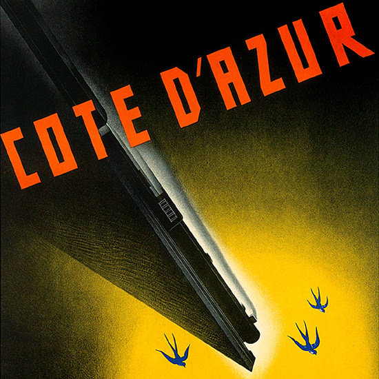 Detail Of Cote d Azur Swallows | Best of Vintage Ad Art 1891-1970