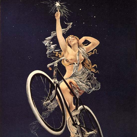 Detail Of Cycles Sirius Nude Rue Duret Paris Henri Gray | Best of Vintage Ad Art 1891-1970